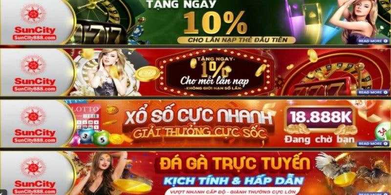 Cùng win456 khám phá Khuyến mãi Suncity Giá trị thưởng khủng cho thành viên